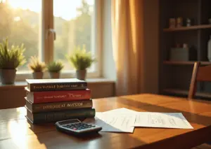 Уютный семейный дом с книгами по финансовой грамотности и семейным бюджетом