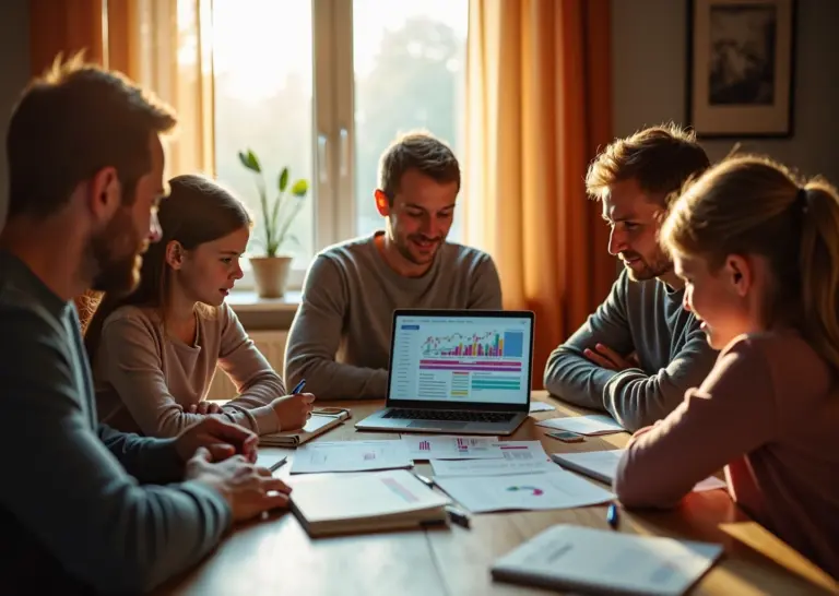 Семейное планирование бюджета на месяц дома с использованием шаблонов и финансовых документов